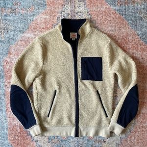 J. Crew Nordic sherpa fleece full-zip jacket